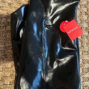 SPANX Glossy Black Leggings